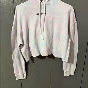 Soft Pastel Cropped Hoodie